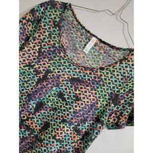 LuLaRoe Women's Irma Short Sleeve Tunic Shirt - XS